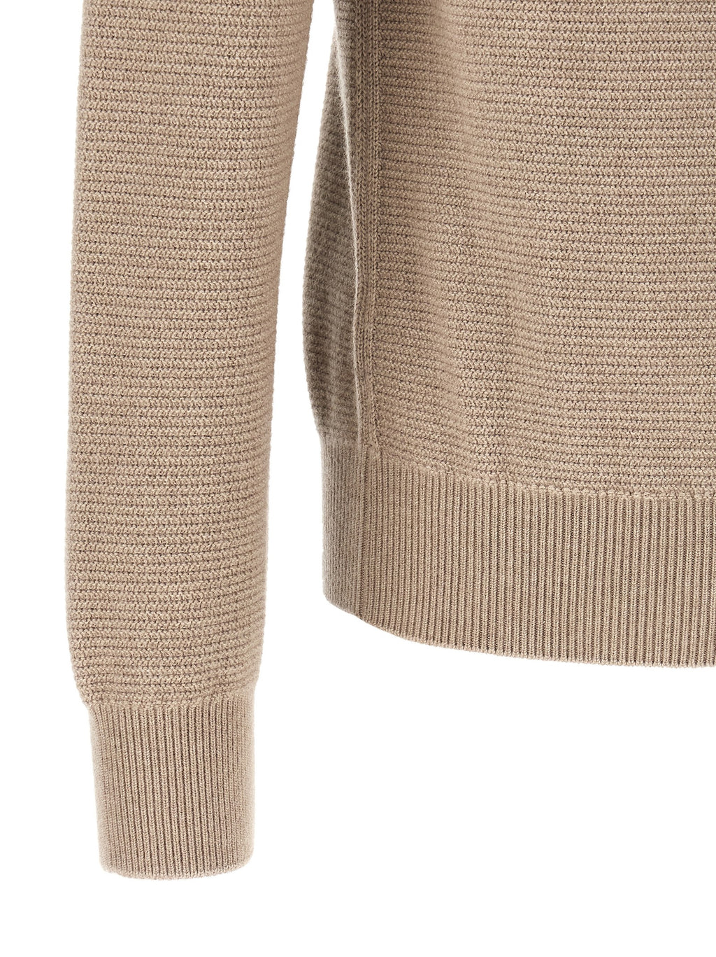 Beige Cashmere Polo Shirt