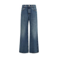 Blue Cotton Relaxed Fit Jeans