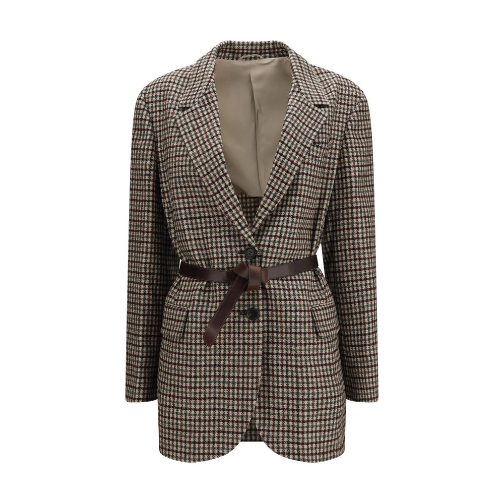 Beige Mohair Blazer