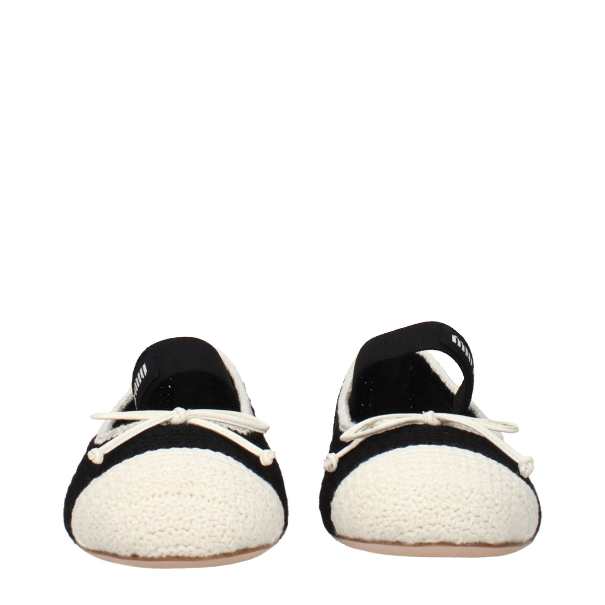 Black Fabric Ballet Flats
