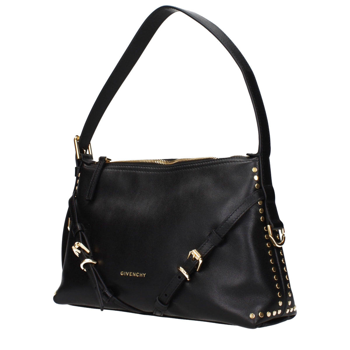 Black Leather Shoulder Bag