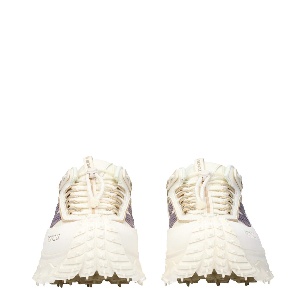 White Fabric Athletic Sneakers