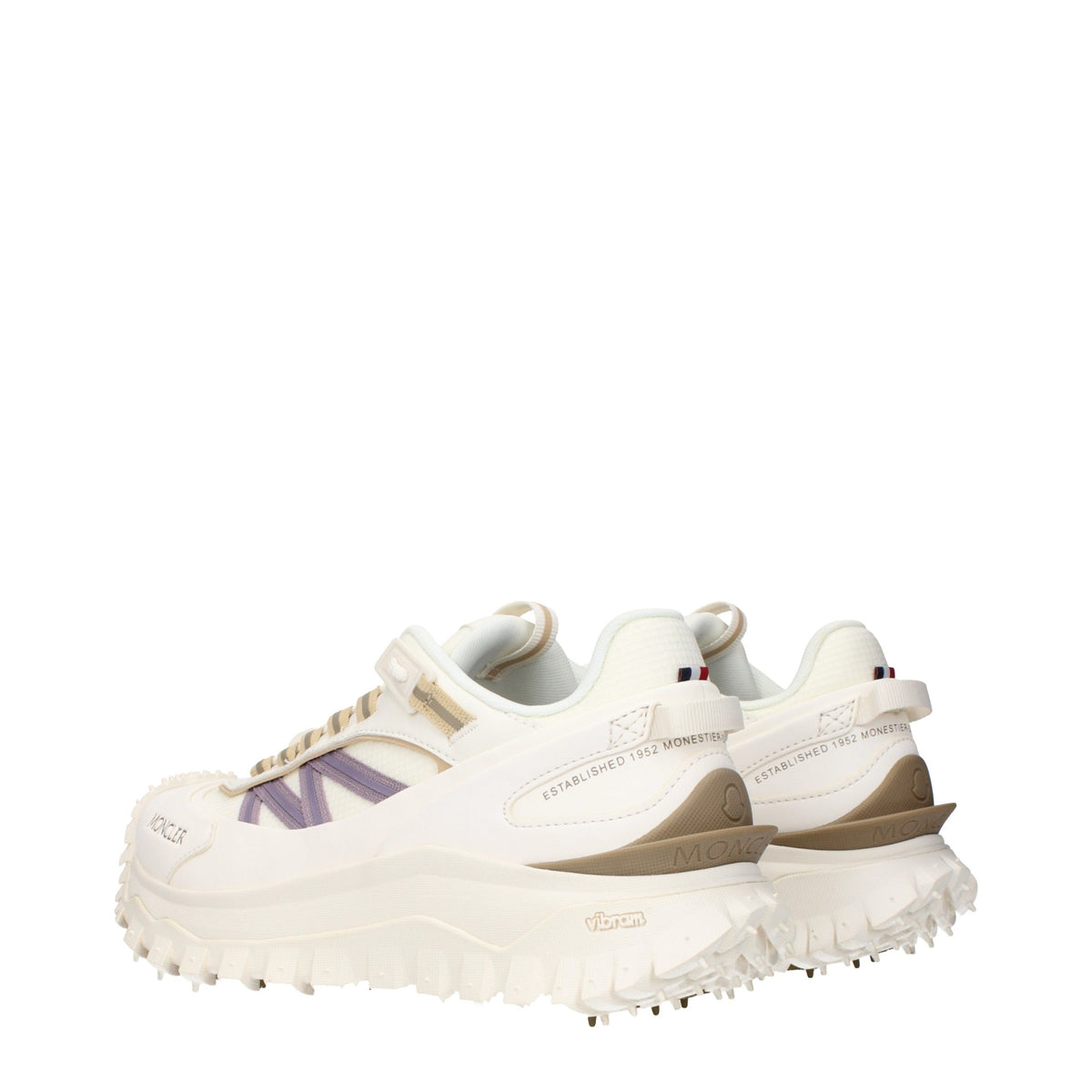 White Fabric Athletic Sneakers