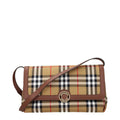 Beige Fabric Crossbody Bag