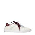 Beige Leather Sneakers