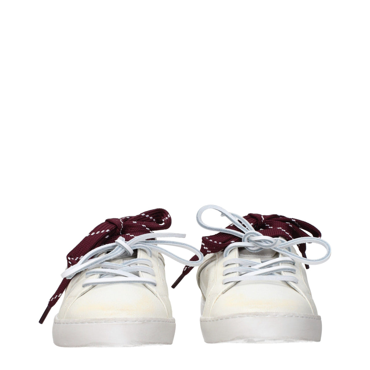 Beige Leather Sneakers