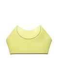 Yellow Leather Clutch Bag