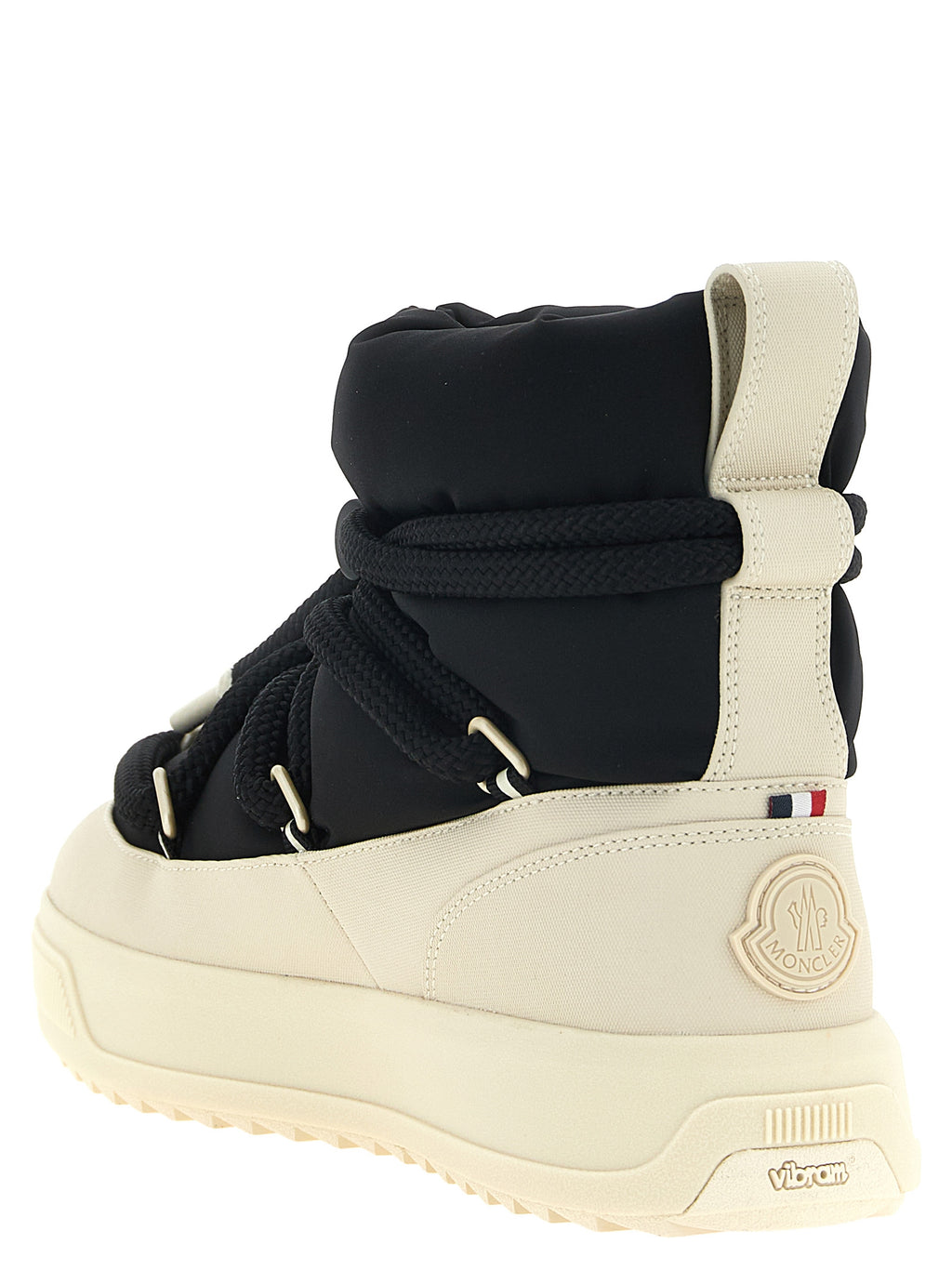 Black Polyamide Lace-Up Boots