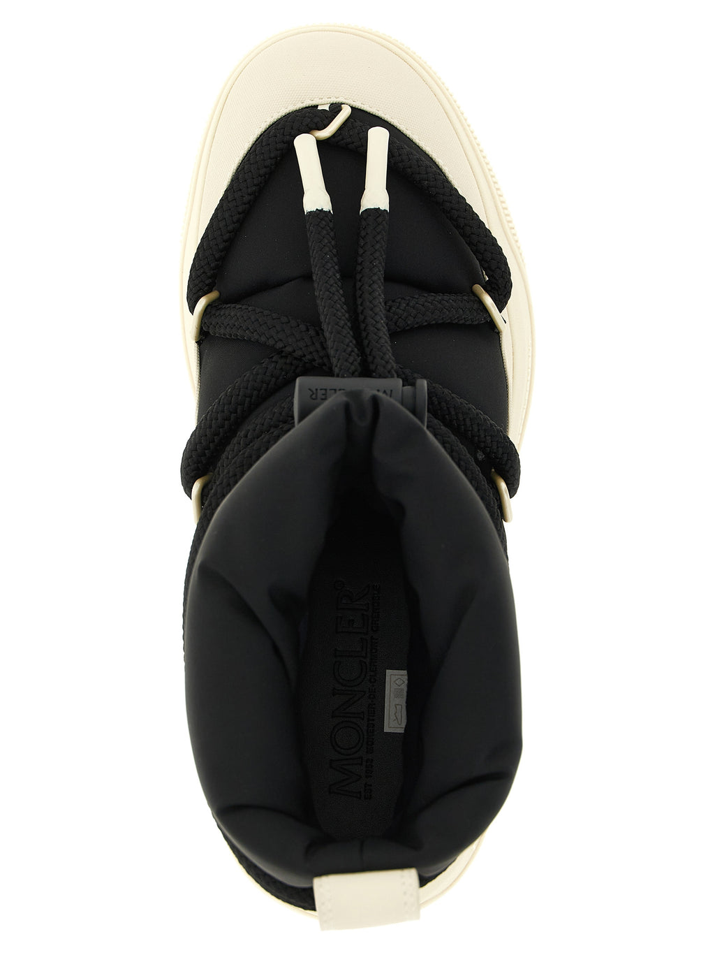 Black Polyamide Lace-Up Boots