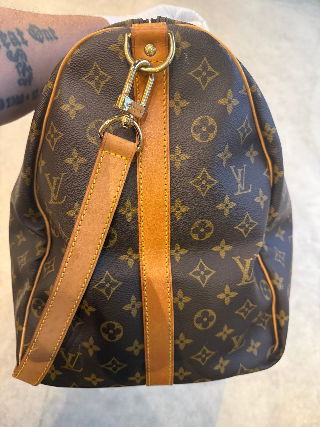LOUIS VUITTON KEEPALL 60 Monogram with Strap