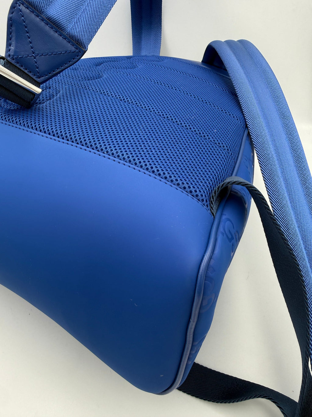 GUCCI GG Leather Blue Backpack