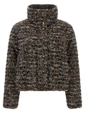 Brown Polyester Sleeveless Jacket