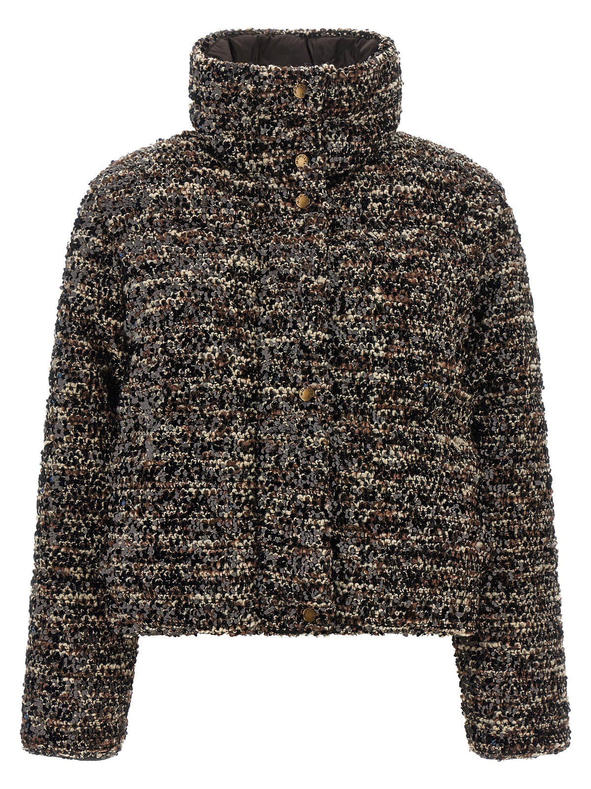 Brown Polyester Sleeveless Jacket