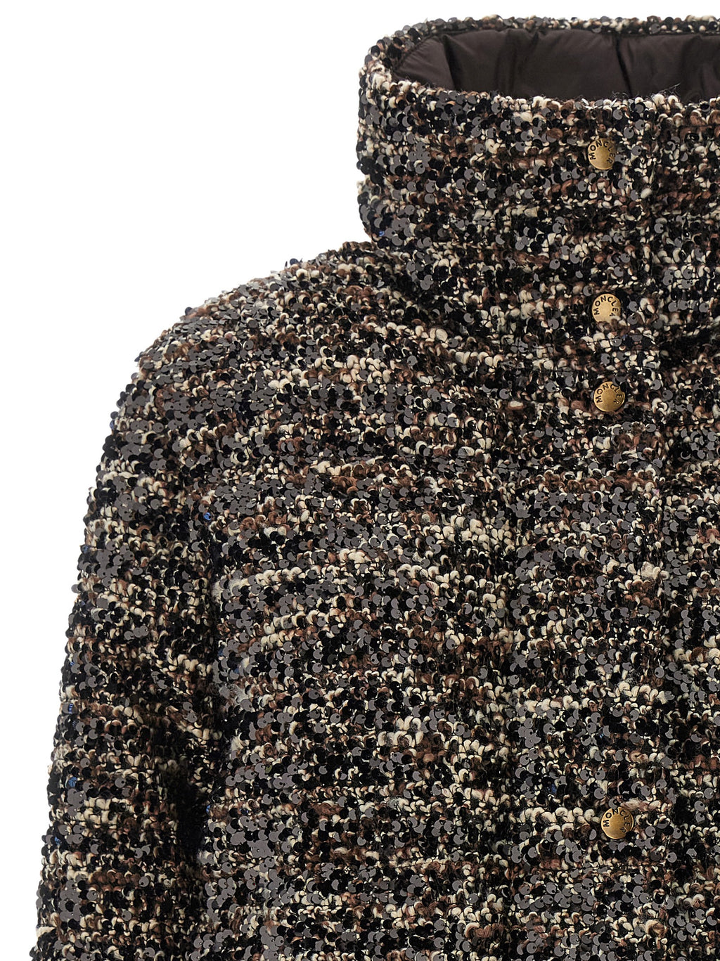 Brown Polyester Sleeveless Jacket