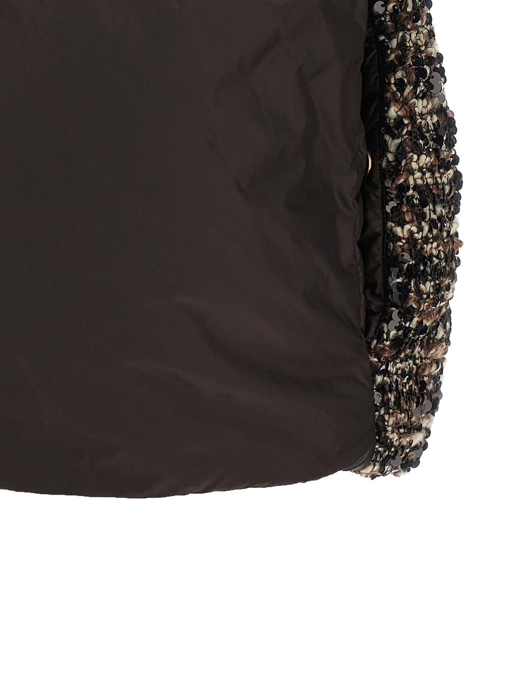 Brown Polyester Sleeveless Jacket