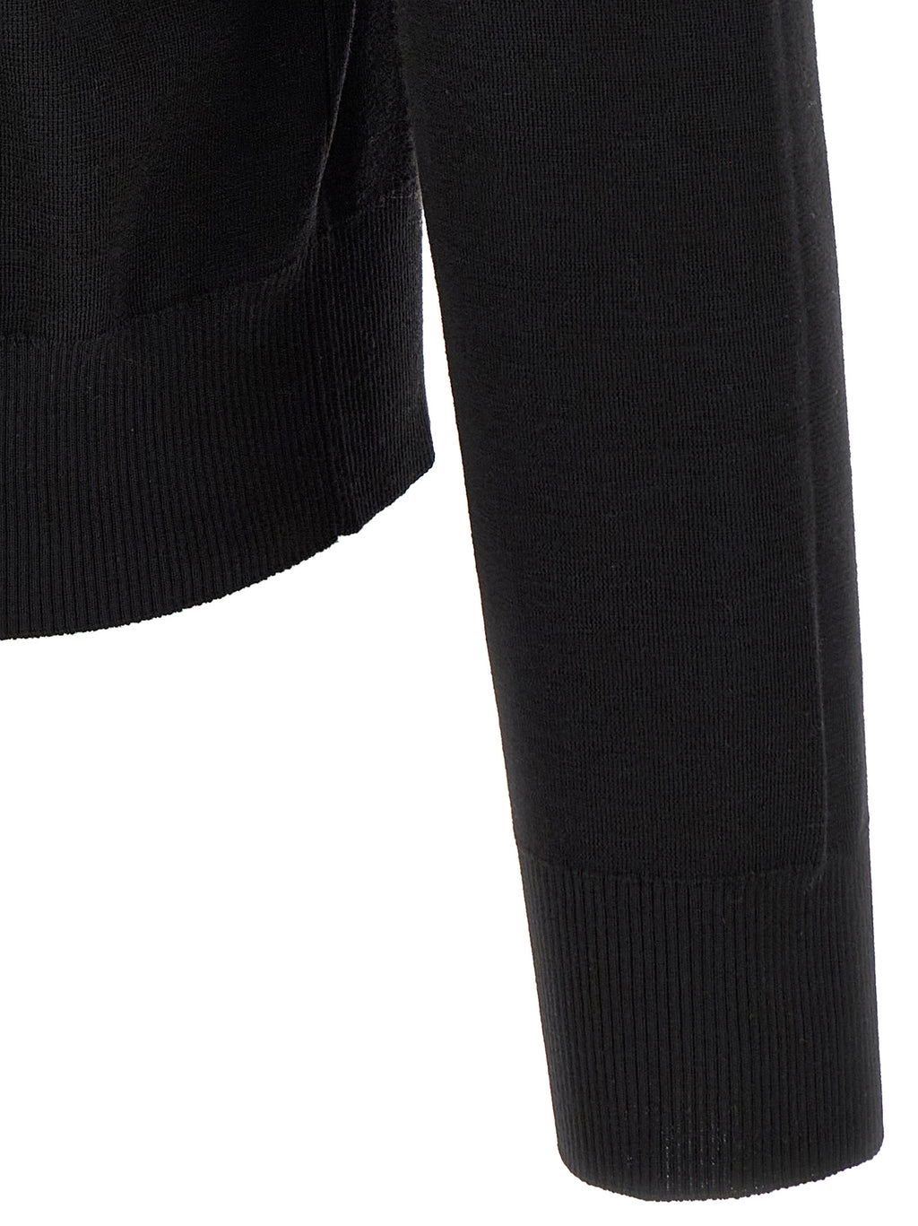 Black Wool Cardigan