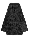 Black Polyamide Midi Skirt