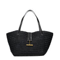 Black Raffia Shoulder Bag