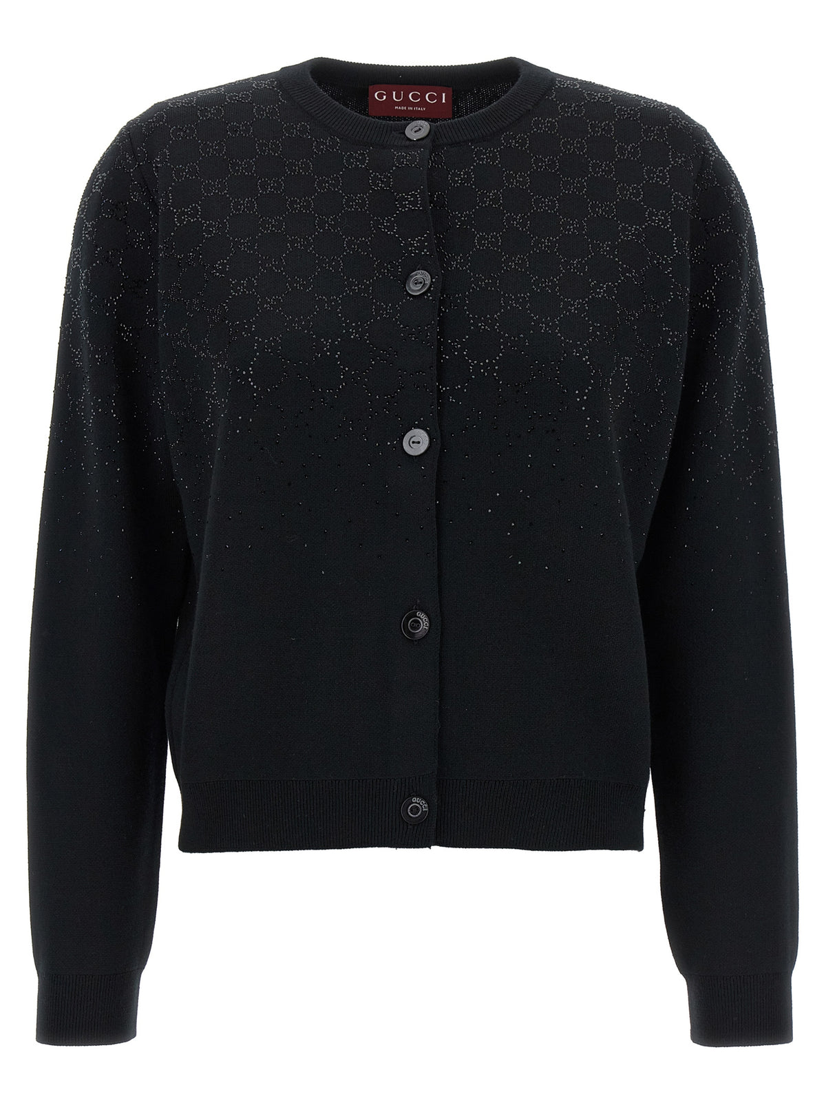 Black Wool Cardigan
