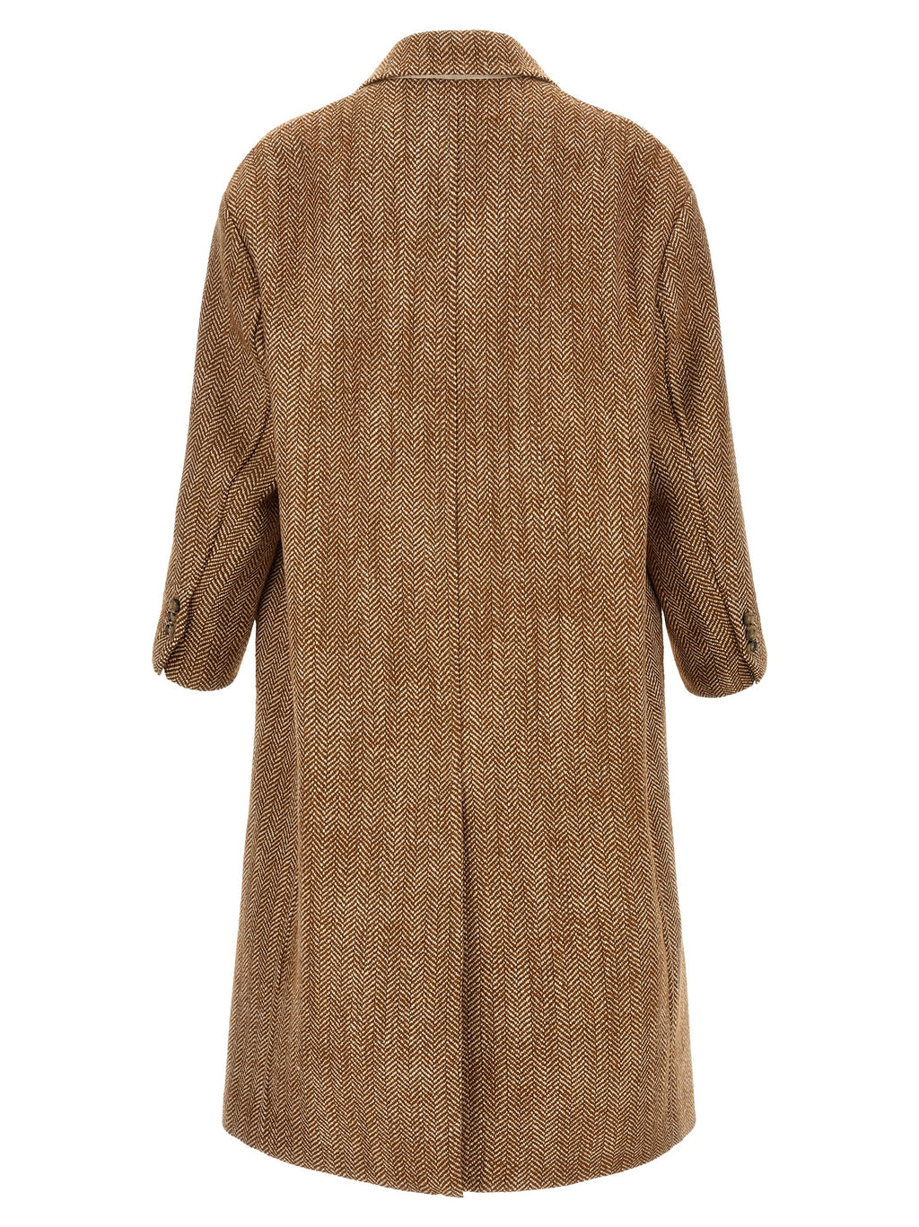 Brown Virgin Wool Coat