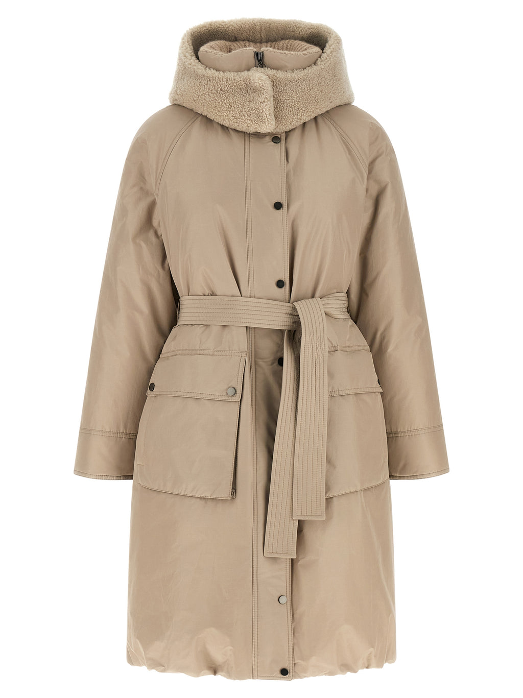Beige Cotton Coat
