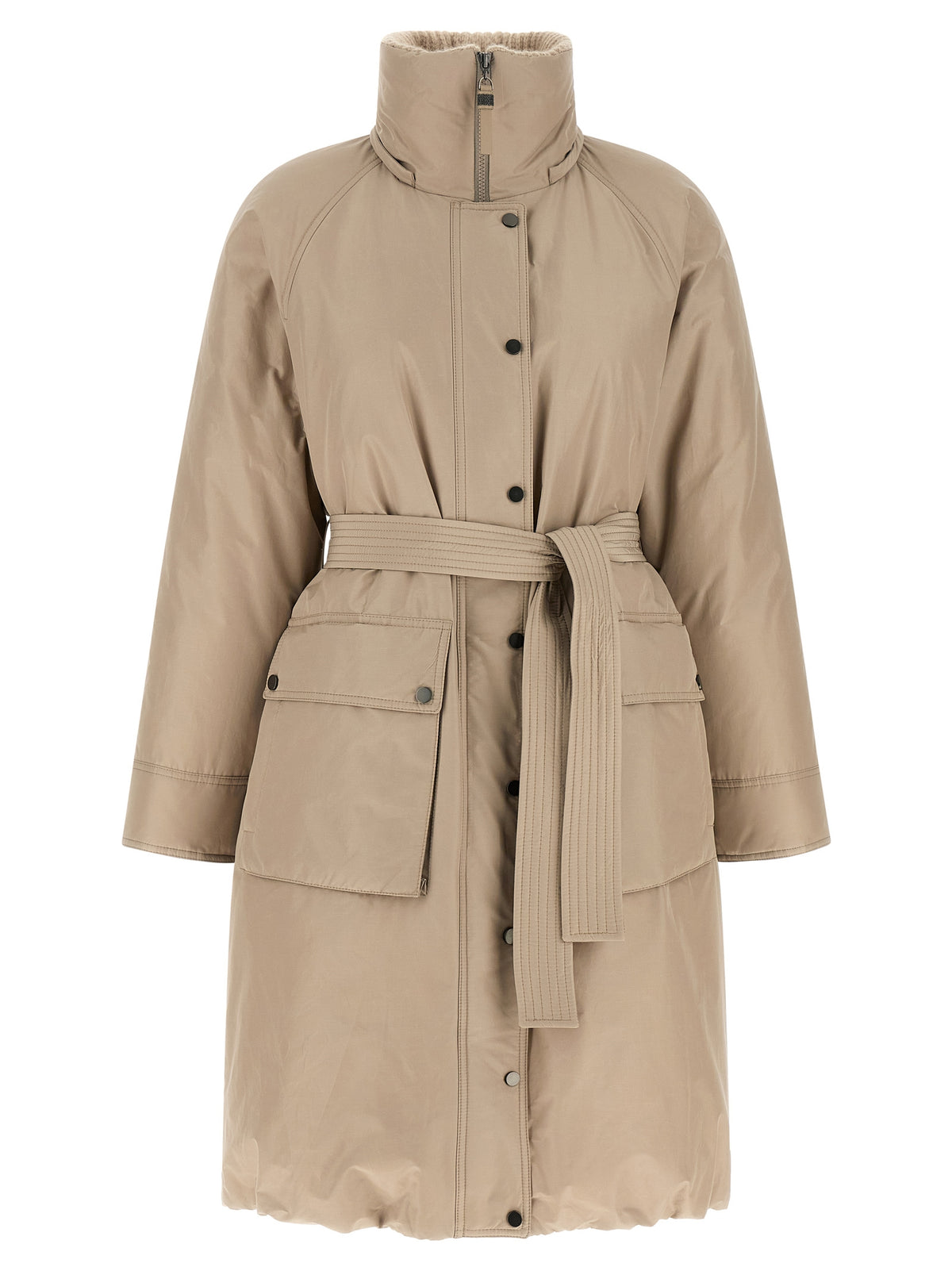 Beige Cotton Coat