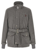 Gray Wool Full-Length Jacket