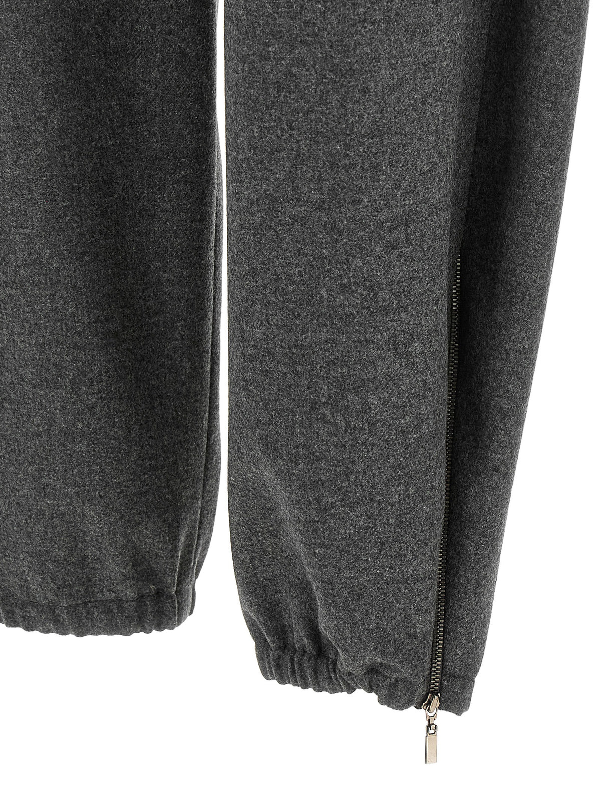 Gray Virgin Wool Cargo Pants