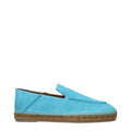 Blue Leather Espadrilles