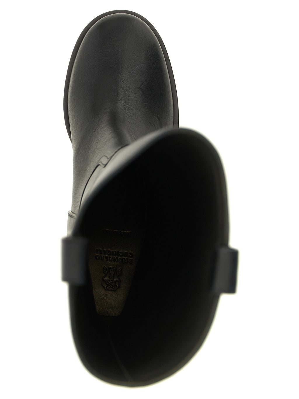Black Calfskin Over The Knee