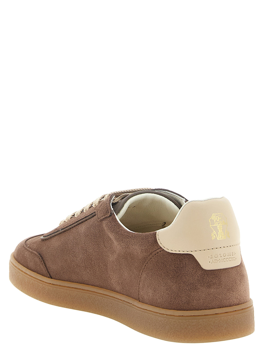 Brown Calfskin Low Top Sneakers