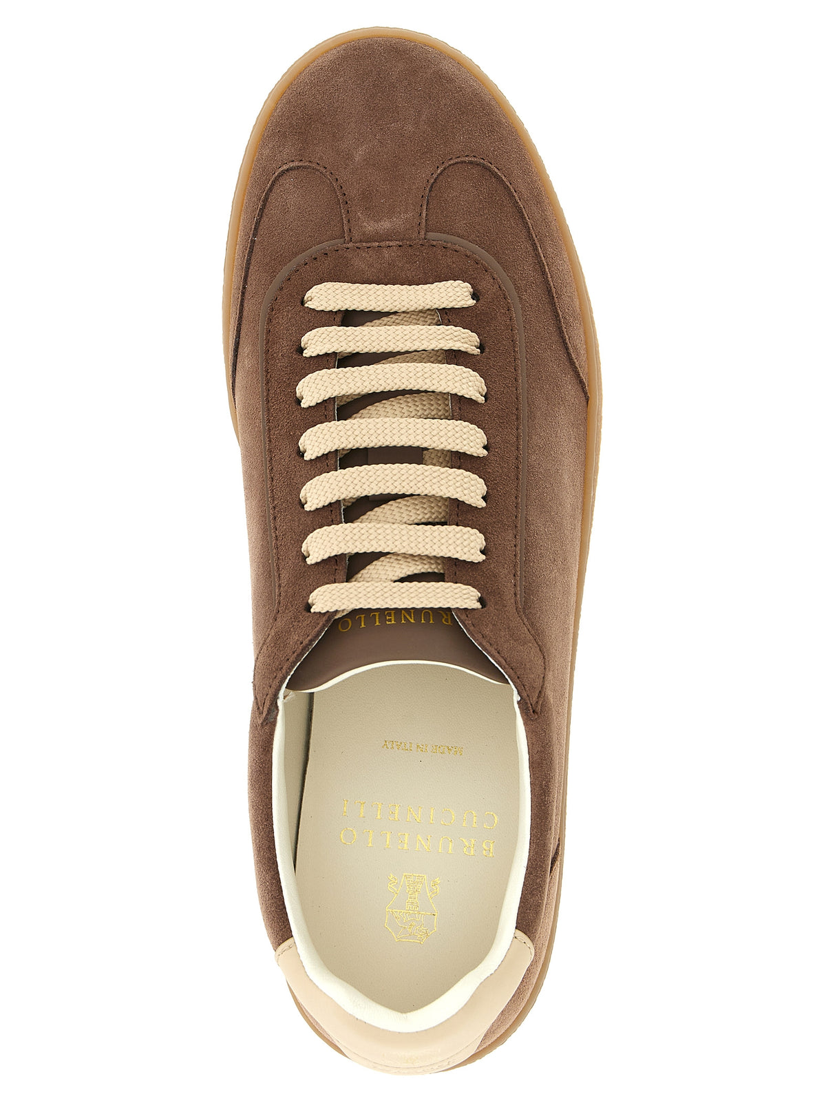 Brown Calfskin Low Top Sneakers