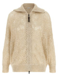 Beige Polyamide Cardigan