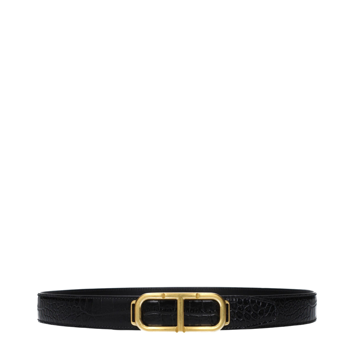 Black Leather Regular Belt