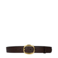 Brown Leather Regular Belt