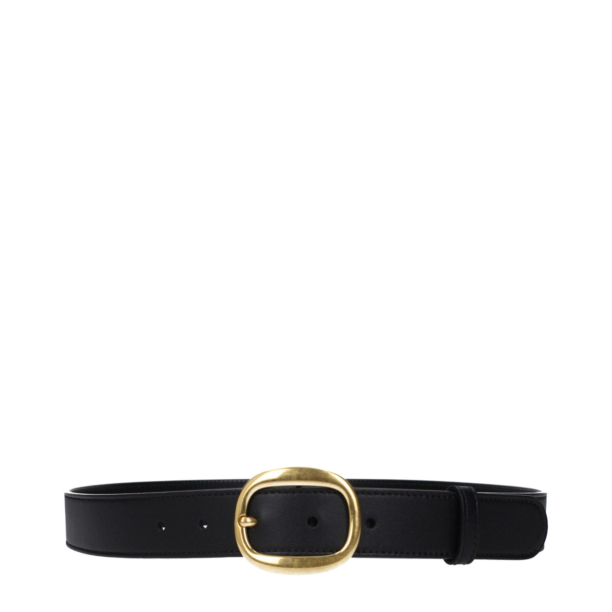 Black Leather Regular Belt
