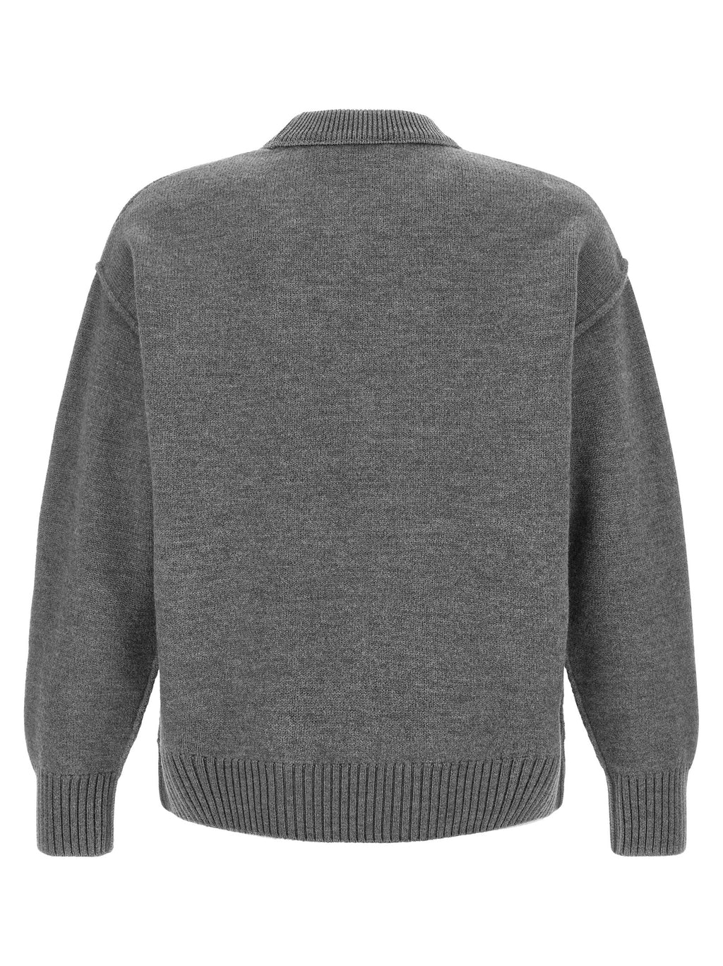 Gray Wool Cardigan