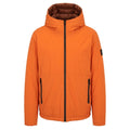 Orange Polyester Men Jacket