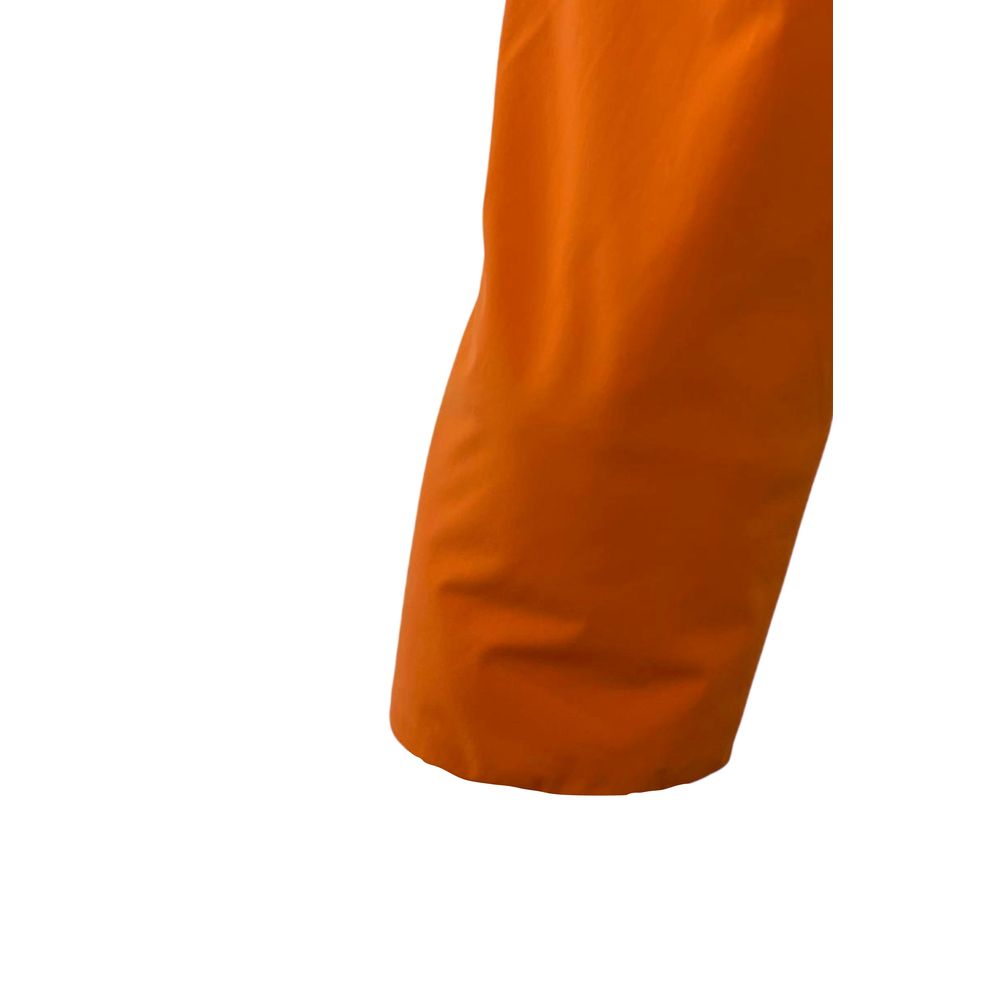 Orange Polyester Men Jacket