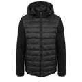 Black Polyester Men Jacket