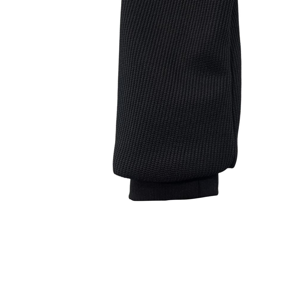 Black Polyester Men Jacket