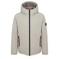 Beige Polyester Men Jacket