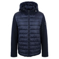 Blue Polyester Men Jacket