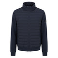 Blue Polyester Men Jacket