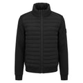 Black Polyester Men Jacket