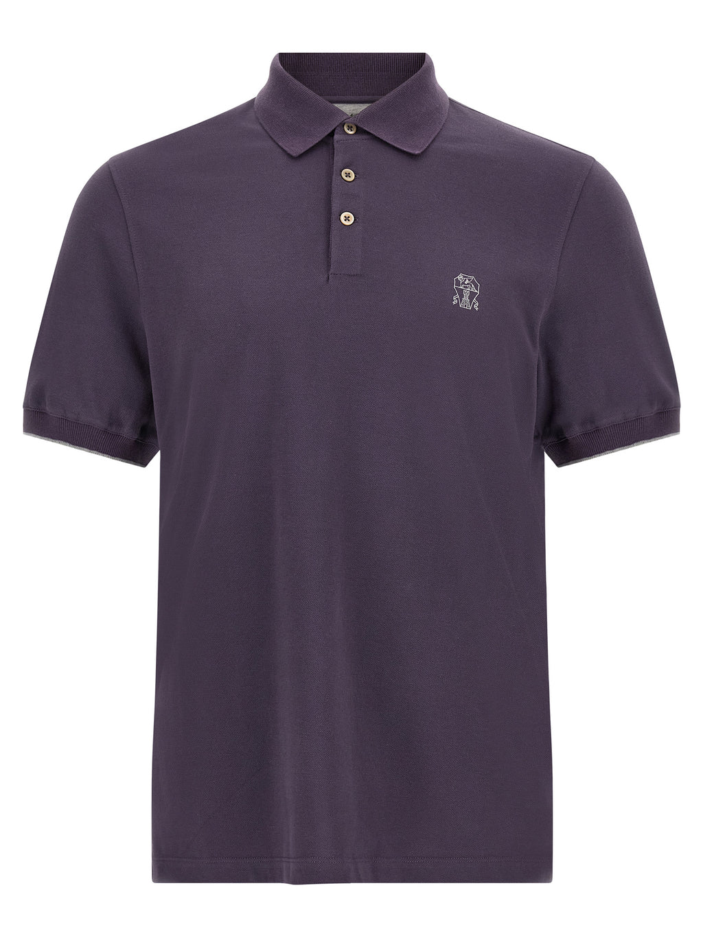 Purple Cotton Polo Shirt