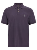 Purple Cotton Polo Shirt