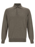 Bicolor Cashmere Polo Shirt