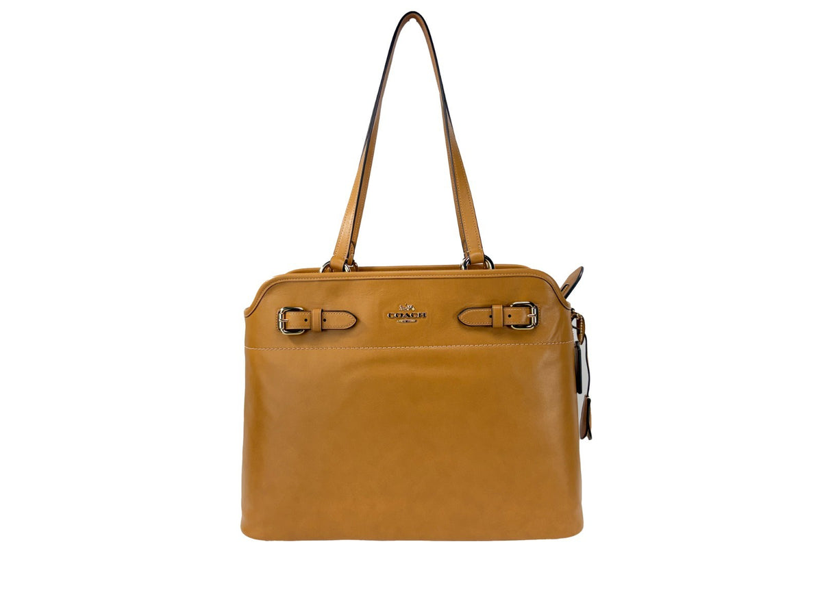 Coach Easton Brown Leather Tote Bag