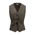 Brown Linen Blazer
